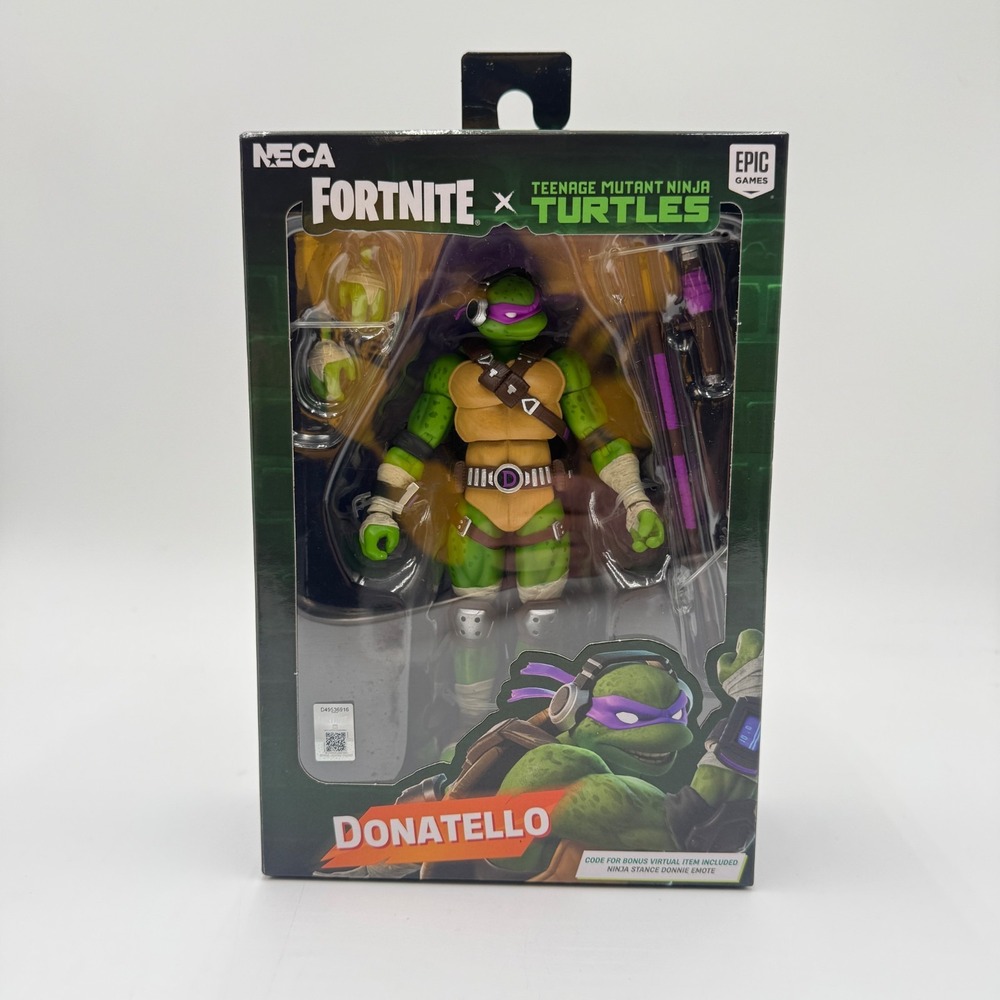 TMNT x Fortnite Donatello Teenage Mutant Ninja Turtles NECA Figure IN HAND